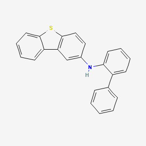 molecular formula C24H17NS B8223095 N-(Biphenyl-2-yl)dibenzo[b,d]thiophen-2-amine 