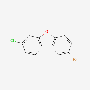 molecular formula C12H6BrClO B8223112 2-Bromo-7-chlorodibenzo[b,d]furan 
