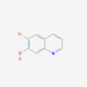 molecular formula C9H6BrNO B8223114 6-Bromoquinolin-7-ol 