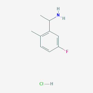 molecular formula C9H13ClFN B8223134 1-(5-Fluoro-2-methylphenyl)ethan-1-amine hydrochloride 