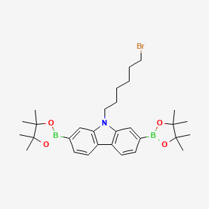 9-(6-Bromohexyl)-2,7-bis(4,4,5,5-tetramethyl-1,3,2-dioxaborolan-2-yl)-9H-carbazole