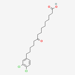 molecular formula C21H30Cl2O3 B8223170 15-(3,4-Dichlorophenyl)-10-oxopentadecanoic acid 