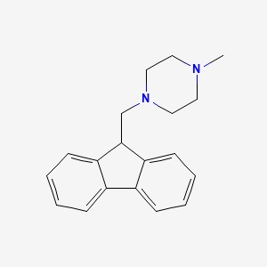 molecular formula C19H22N2 B8223215 1-((9H-Fluoren-9-yl)methyl)-4-methylpiperazine 