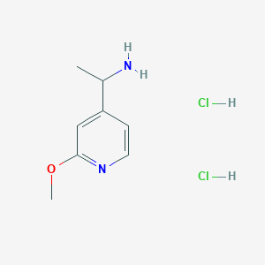 molecular formula C8H14Cl2N2O B8223238 1-(2-Methoxypyridin-4-yl)ethan-1-amine dihydrochloride 