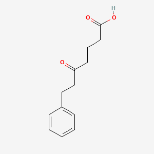 molecular formula C13H16O3 B8223261 5-Oxo-7-phenylheptanoic acid 
