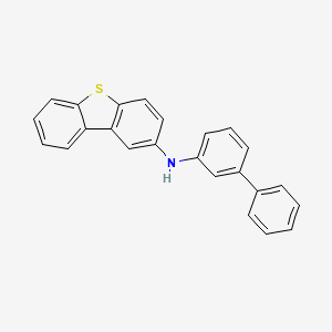 molecular formula C24H17NS B8223286 N-(Biphenyl-3-yl)dibenzo[b,d]thiophen-2-amine 