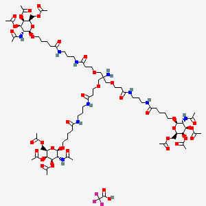 molecular formula C81H129F3N10O38 B8223311 Tri-GalNAc(OAc)3 (TFA) 