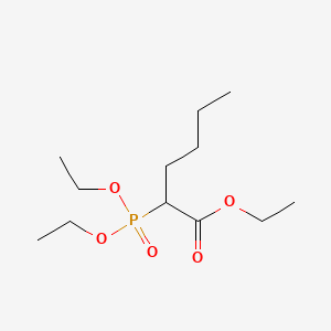 molecular formula C12H25O5P B8223327 乙基 2-(二乙氧基膦酰基)己酸酯 CAS No. 4134-14-9