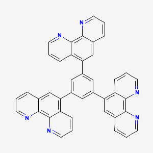 molecular formula C42H24N6 B8223399 1,3,5-Tri(1,10-phenanthrolin-5-yl)benzene 