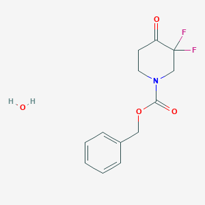 molecular formula C13H15F2NO4 B8223452 benzyl 3,3-Difluoro-4-oxopiperidine-1-carboxylate hydrate 