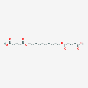 molecular formula C20H34O8 B8223456 5,5'-(Decane-1,10-diylbis(oxy))bis(5-oxopentanoic acid) 