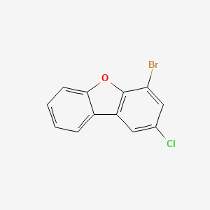molecular formula C12H6BrClO B8223467 4-Bromo-2-chlorodibenzo[b,d]furan CAS No. 2087889-86-7