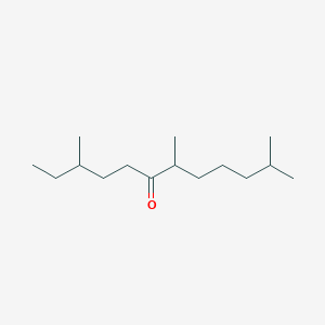 molecular formula C15H30O B8223522 3,7,11-Trimethyldodecan-6-one 