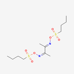 molecular formula C12H24N2O6S2 B8223589 2,3-Butanedione bis[O-(butylsulfonyl)oxime] 