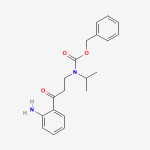 molecular formula C20H24N2O3 B8223602 [3-(2-Amino-phenyl)-3-oxo-propyl]-isopropyl-carbamic acid benzyl ester 