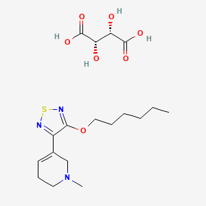molecular formula C18H29N3O7S B8223672 Xanomeline (tartrate) 