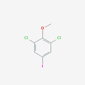 molecular formula C7H5Cl2IO B8223702 1,3-Dichloro-5-iodo-2-methoxybenzene 