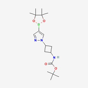 tert-Butyl (3-(4-(4,4,5,5-tetramethyl-1,3,2-dioxaborolan-2-yl)-1H-pyrazol-1-yl)cyclobutyl)carbamate