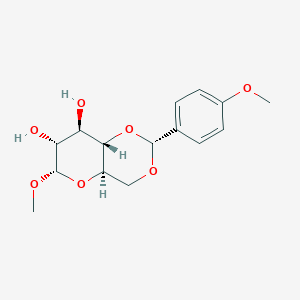 molecular formula C15H20O7 B8223725 (2R,4aR,6S,7R,8R,8aS)-6-Methoxy-2-(4-methoxyphenyl)hexahydropyrano[3,2-d][1,3]dioxine-7,8-diol 