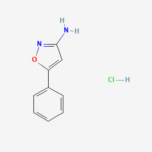 molecular formula C9H9ClN2O B8223867 5-Phenylisoxazol-3-amine hydrochloride 