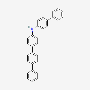 molecular formula C30H23N B8223999 N-([1,1'-Biphenyl]-4-yl)-[1,1':4',1''-terphenyl]-4-amine 