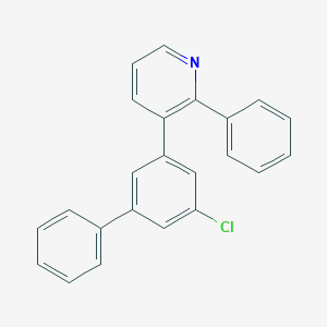 molecular formula C23H16ClN B8224003 3-(5-Chlorobiphenyl)-2-phenylpyridine 