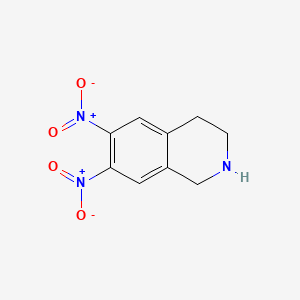 molecular formula C9H9N3O4 B8224112 6,7-Dinitro-1,2,3,4-tetrahydroisoquinoline 