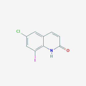 molecular formula C9H5ClINO B8224144 6-Chloro-8-iodoquinolin-2(1H)-one 