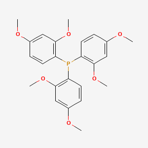 molecular formula C24H27O6P B8224175 Phosphine, tris(2,4-dimethoxyphenyl)- CAS No. 95704-29-3