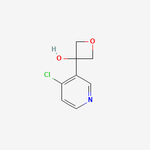 molecular formula C8H8ClNO2 B8224198 3-(4-Chloropyridin-3-yl)oxetan-3-ol 