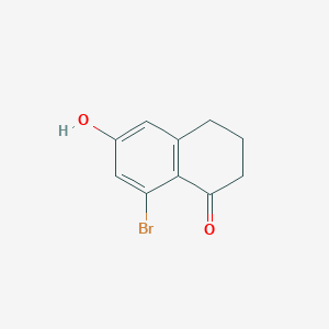 molecular formula C10H9BrO2 B8224212 8-bromo-6-hydroxy-3,4-dihydronaphthalen-1(2H)-one 