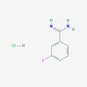 molecular formula C7H8ClIN2 B8224241 3-Iodobenzamidine hydrochloride 