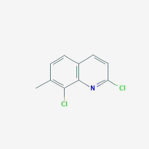molecular formula C10H7Cl2N B8224246 2,8-Dichloro-7-methylquinoline 