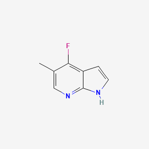 molecular formula C8H7FN2 B8224270 4-fluoro-5-methyl-1H-pyrrolo[2,3-b]pyridine 