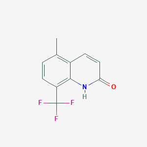 molecular formula C11H8F3NO B8224304 5-Methyl-8-(trifluoromethyl)quinolin-2(1H)-one 