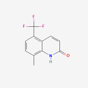 molecular formula C11H8F3NO B8224323 8-Methyl-5-(trifluoromethyl)quinolin-2(1H)-one 