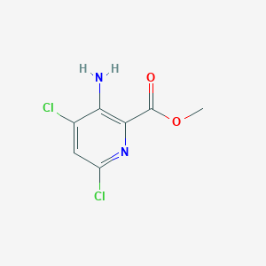 molecular formula C7H6Cl2N2O2 B8224376 Methyl 3-amino-4,6-dichloropicolinate 