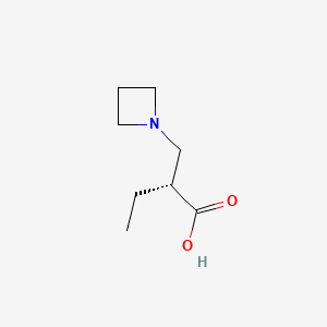 molecular formula C8H15NO2 B8224387 (R)-2-(Azetidin-1-ylmethyl)butanoic acid 
