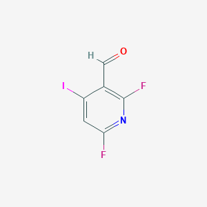 molecular formula C6H2F2INO B8224441 2,6-Difluoro-4-iodonicotinaldehyde 