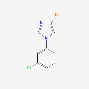 molecular formula C9H6BrClN2 B8224446 4-bromo-1-(3-chlorophenyl)-1H-imidazole 