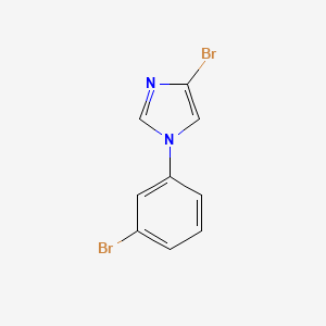 molecular formula C9H6Br2N2 B8224452 4-bromo-1-(3-bromophenyl)-1H-imidazole 