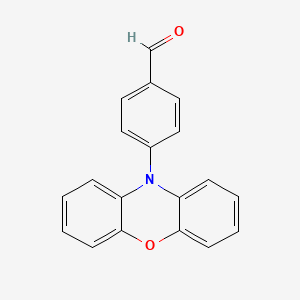 molecular formula C19H13NO2 B8224460 4-(10H-Phenoxazin-10-yl)benzaldehyde 
