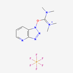 molecular formula C10H15F6N6OP B8224461 [Dimethylamino(triazolo[4,5-b]pyridin-1-yloxy)methylidene]-dimethylazanium;hexafluorophosphate 