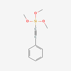 molecular formula C11H14O3Si B8224550 Trimethoxy(phenylethynyl)silane 