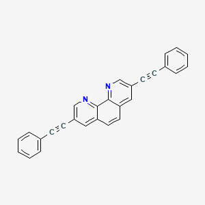 molecular formula C28H16N2 B8224571 3,8-双(苯乙炔基)-1,10-菲咯啉 CAS No. 168003-69-8