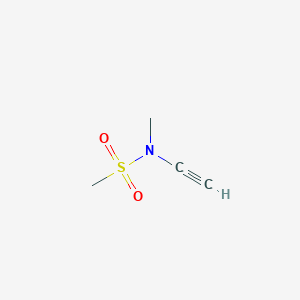 molecular formula C4H7NO2S B8224599 N-ethynyl-N-methylmethanesulfonamide 