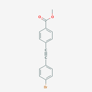 molecular formula C16H11BrO2 B8224609 Methyl 4-((4-bromophenyl)ethynyl)benzoate 