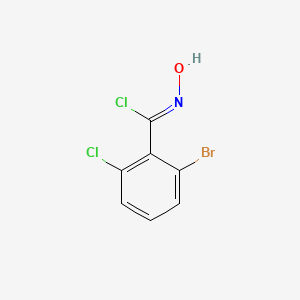 molecular formula C7H4BrCl2NO B8224736 (1Z)-2-bromo-6-chloro-N-hydroxybenzenecarboximidoyl chloride 