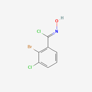 (1Z)-2-bromo-3-chloro-N-hydroxybenzenecarboximidoyl chloride