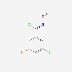 molecular formula C7H4BrCl2NO B8224750 (1Z)-3-bromo-5-chloro-N-hydroxybenzenecarboximidoyl chloride 